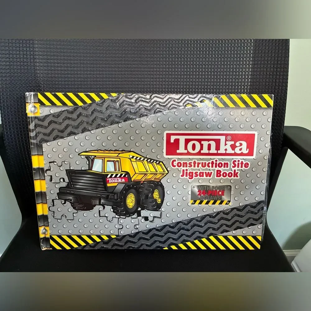 Tonka Construction Site Jigsaw Puzzle Book Truck 24 pcs. Boys toddler Kids